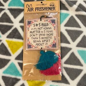 Natural Life Car Air Freshener 5 by 5 rule (free with $20 purchase!)
